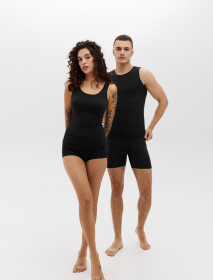 Трусики жіночі середня лінія талії Темно-сірі — фото 4
