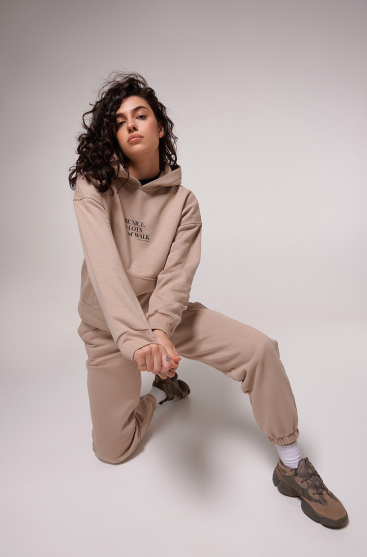 Худі з начісом жіночий Donna LC002h Кунжут