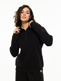 Світшот на кнопках Kosta Чорний